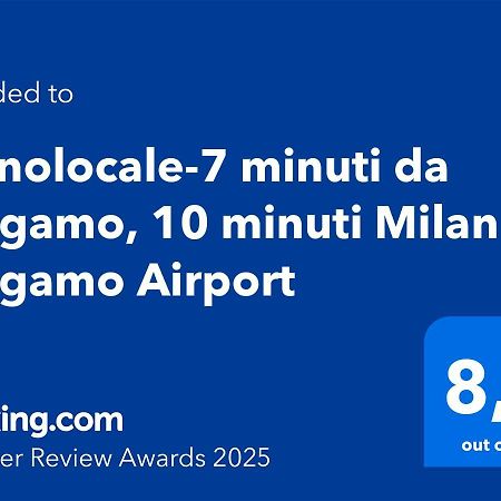 Monolocale-7 Minuti Da Bergamo, 10 Minuti Milan Bergamo Airport Apartamento Gorle Exterior foto